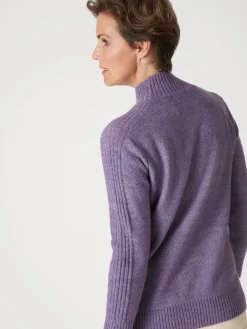 Femme Daxon Pull col montant en jersey envers