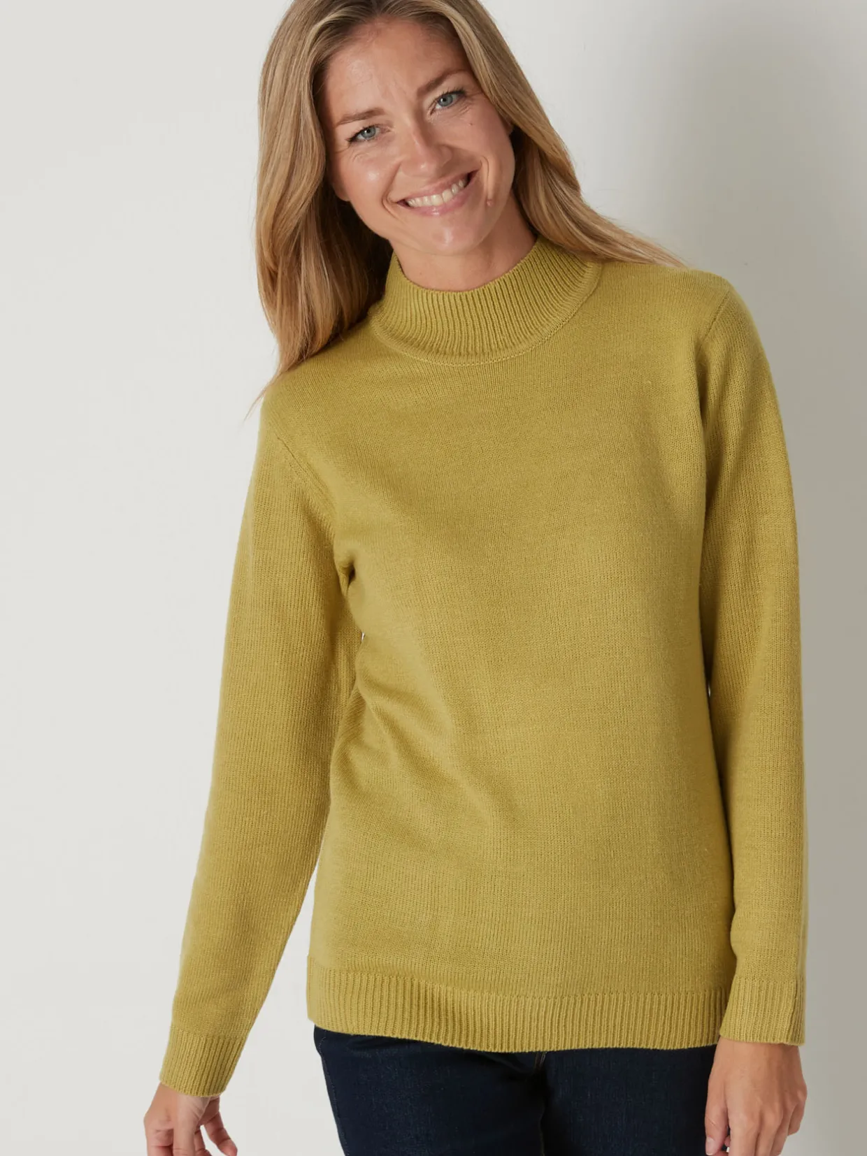 Femme Daxon Pull col montant manches longues