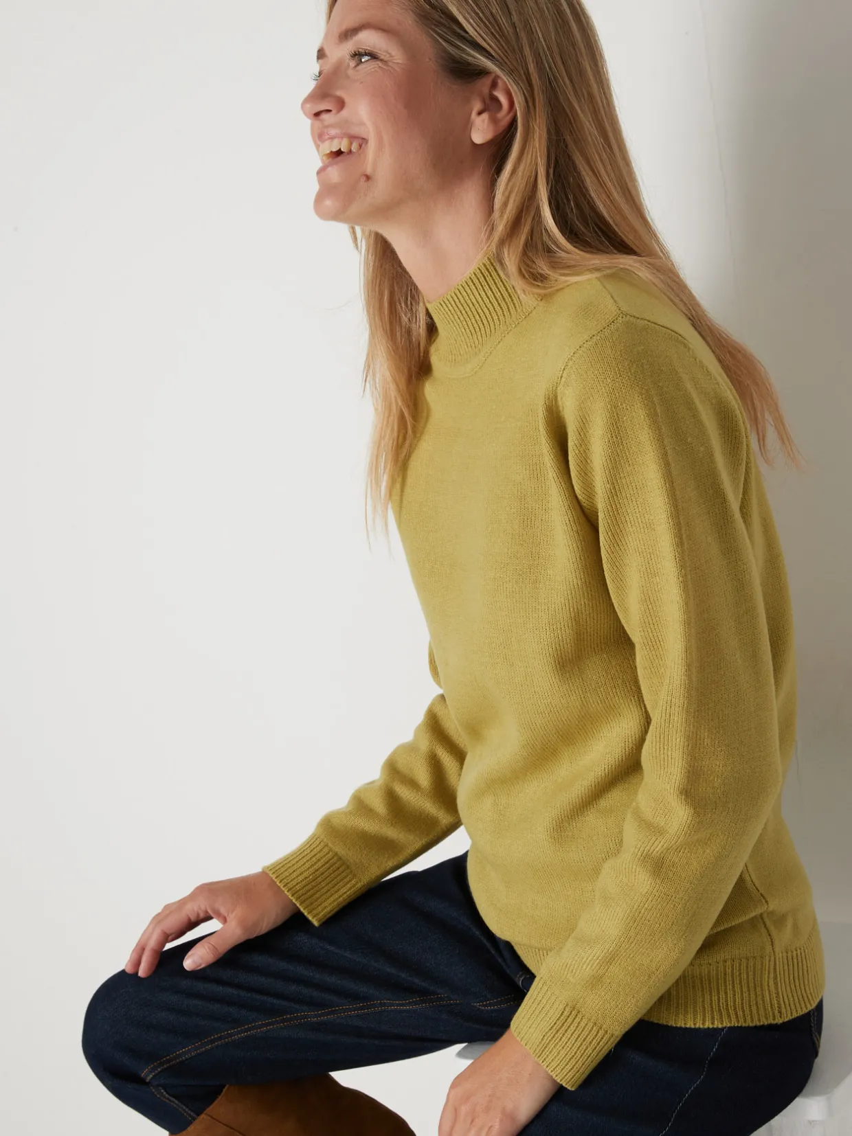 Femme Daxon Pull col montant manches longues