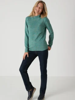 Femme Daxon Pull col montant manches longues