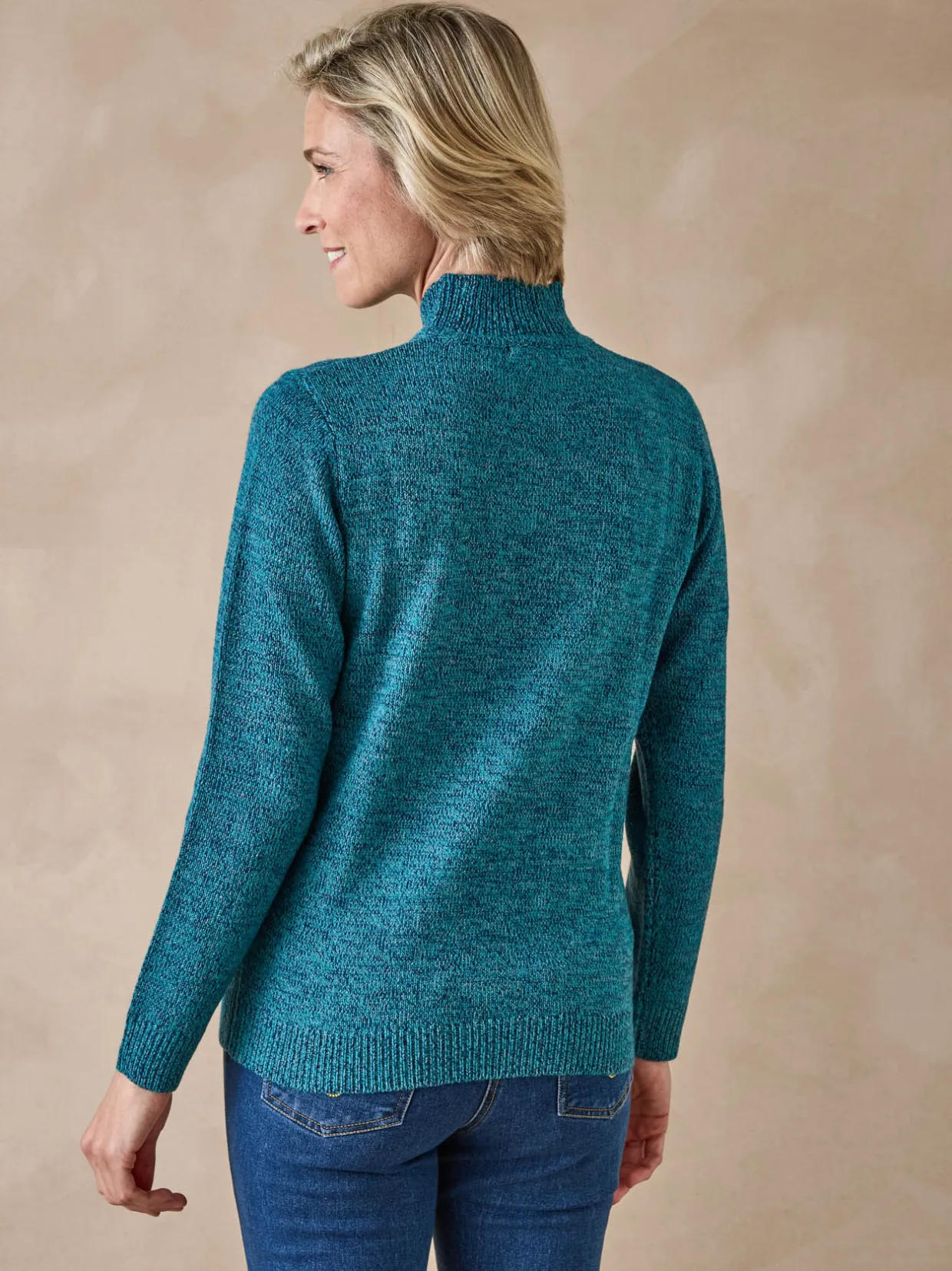 Femme Daxon Pull col montant manches longues