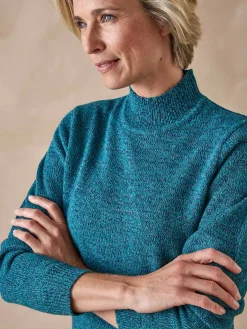 Femme Daxon Pull col montant manches longues