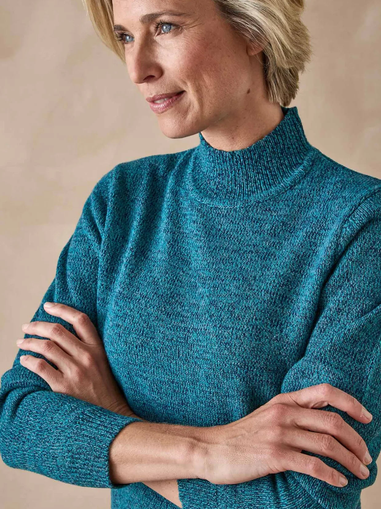 Femme Daxon Pull col montant manches longues