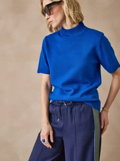 Femme Daxon Pull col montant manches courtes