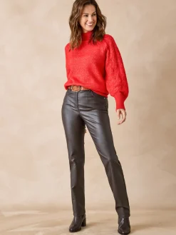 Femme Daxon Pull col montant manches fantaisie