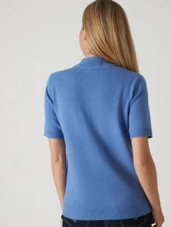 Femme Daxon Pull col montant manches courtes