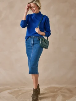 Femme Daxon Pull col montant manches longues