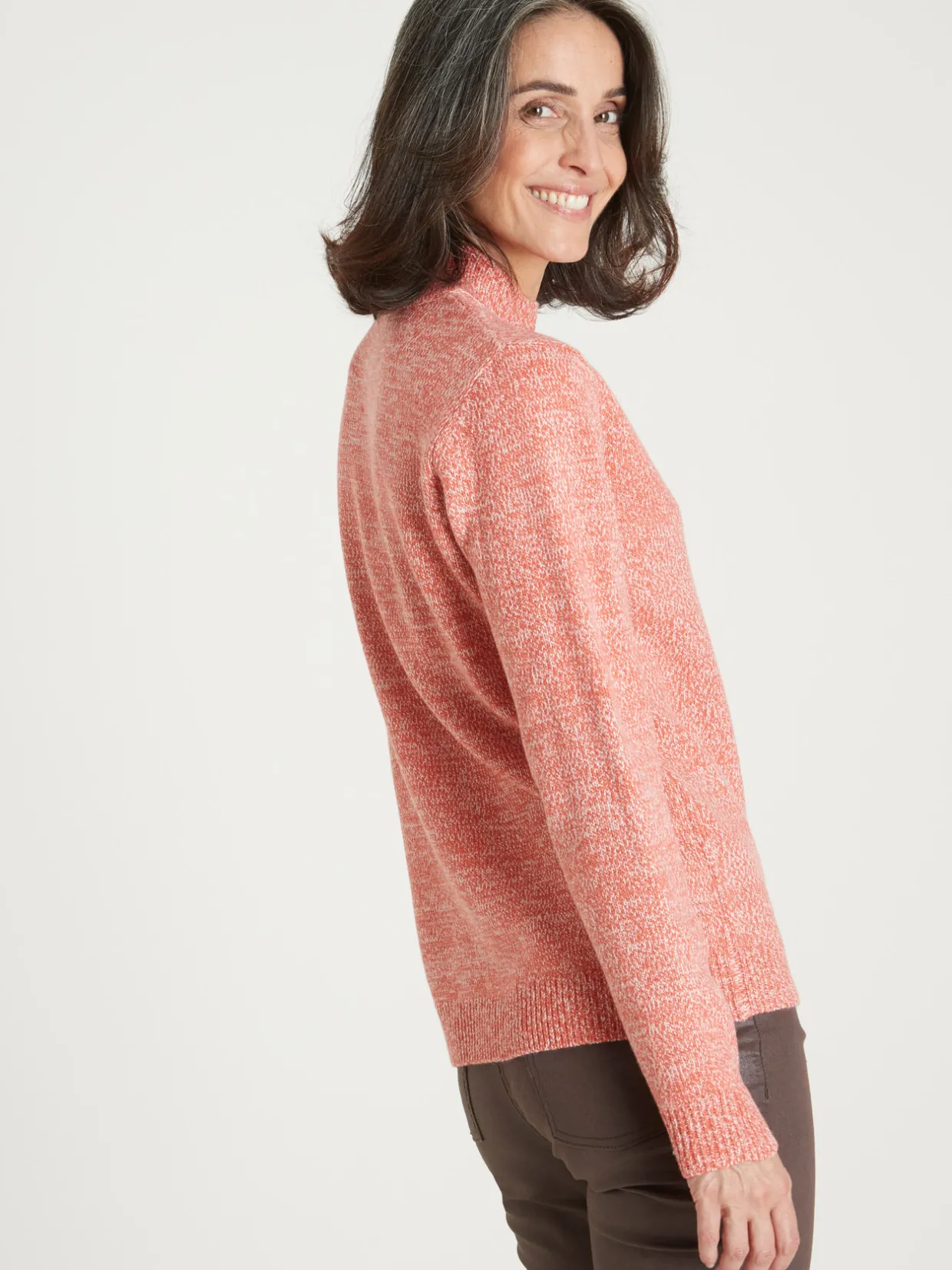 Femme Daxon Pull col montant manches longues