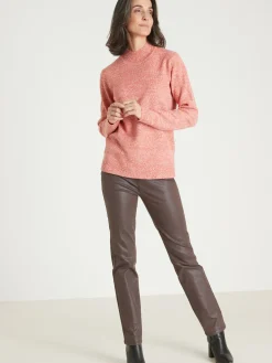 Femme Daxon Pull col montant manches longues