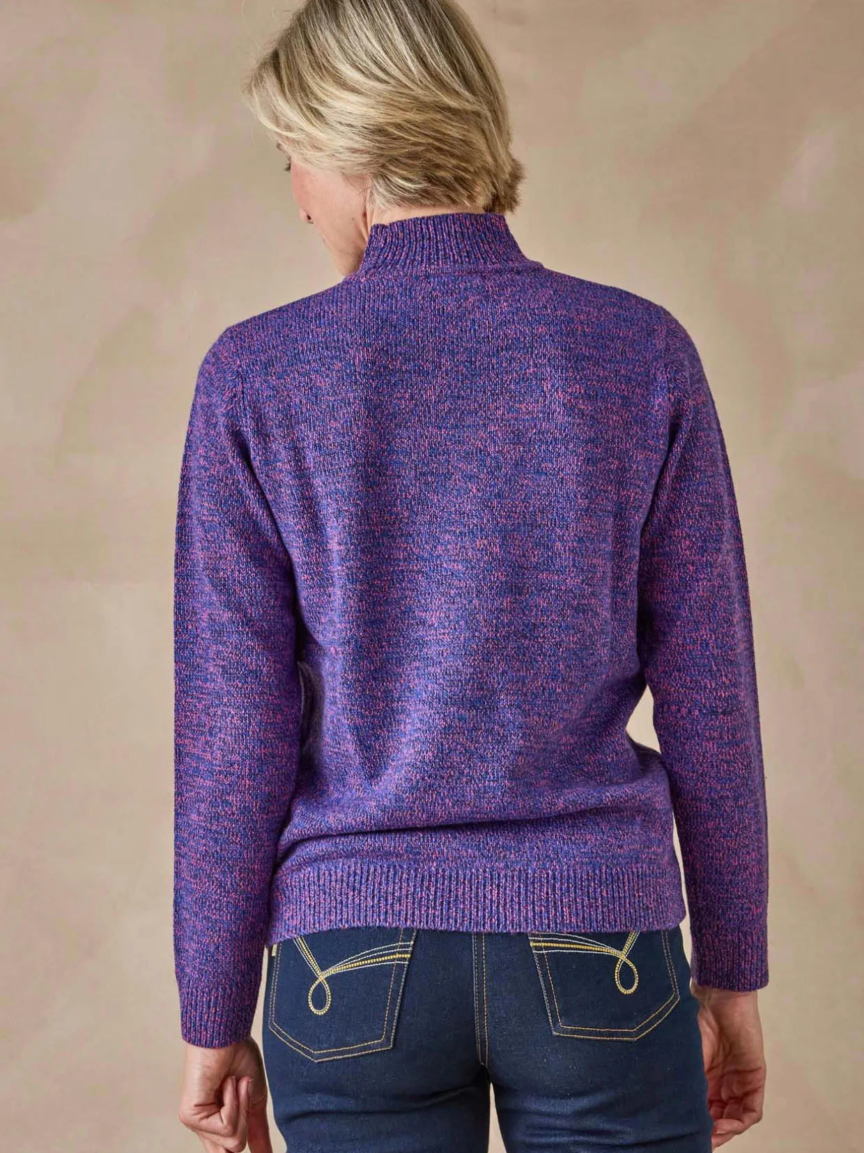 Femme Daxon Pull col montant manches longues