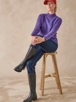 Femme Daxon Pull col montant manches longues