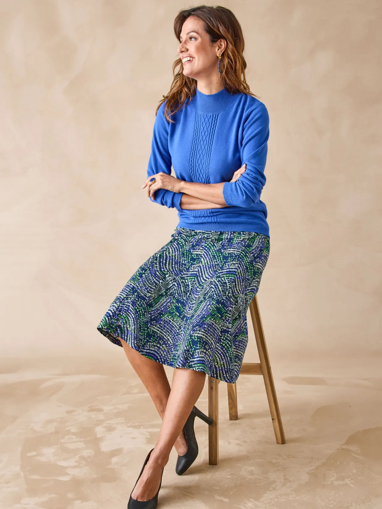 Femme Daxon Pull col montant torsadé