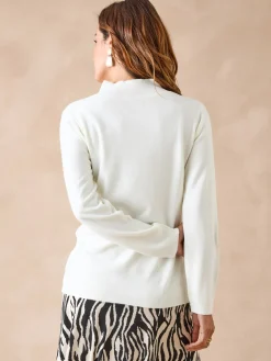 Femme Daxon Pull col montant torsadé