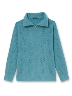 Femme Daxon Pull col montant zippé