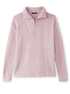 Femme Daxon Pull col montant zippé