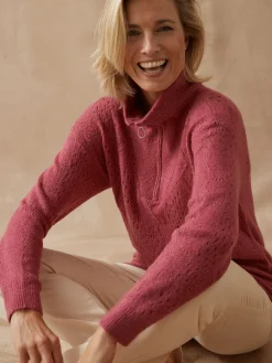 Femme Daxon Pull col montant zippé