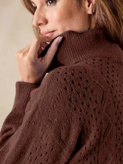 Femme Daxon Pull col montant zippé