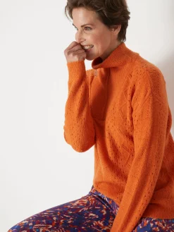 Femme Daxon Pull col montant zippé