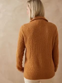 Femme Daxon Pull col montant zippé