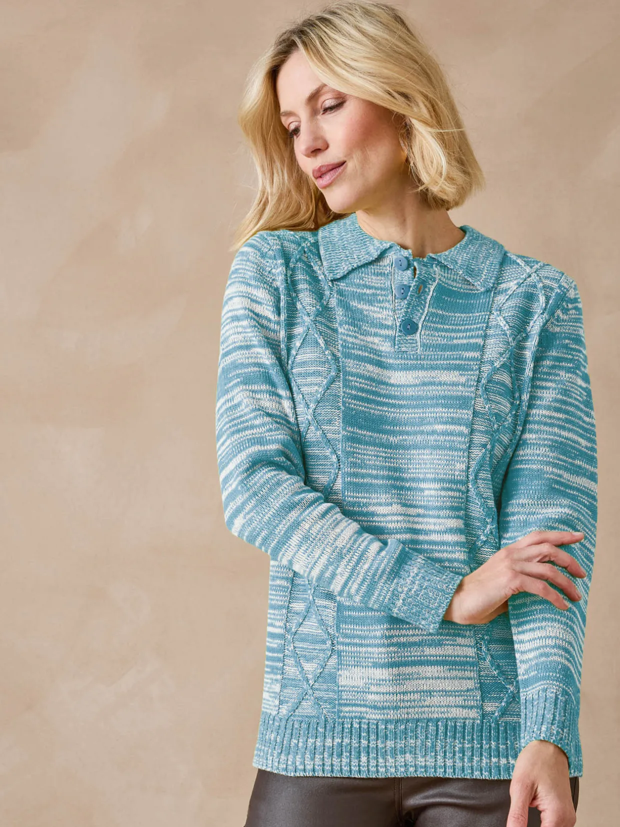 Femme Daxon Pull col polo