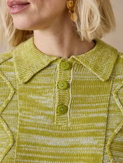 Femme Daxon Pull col polo