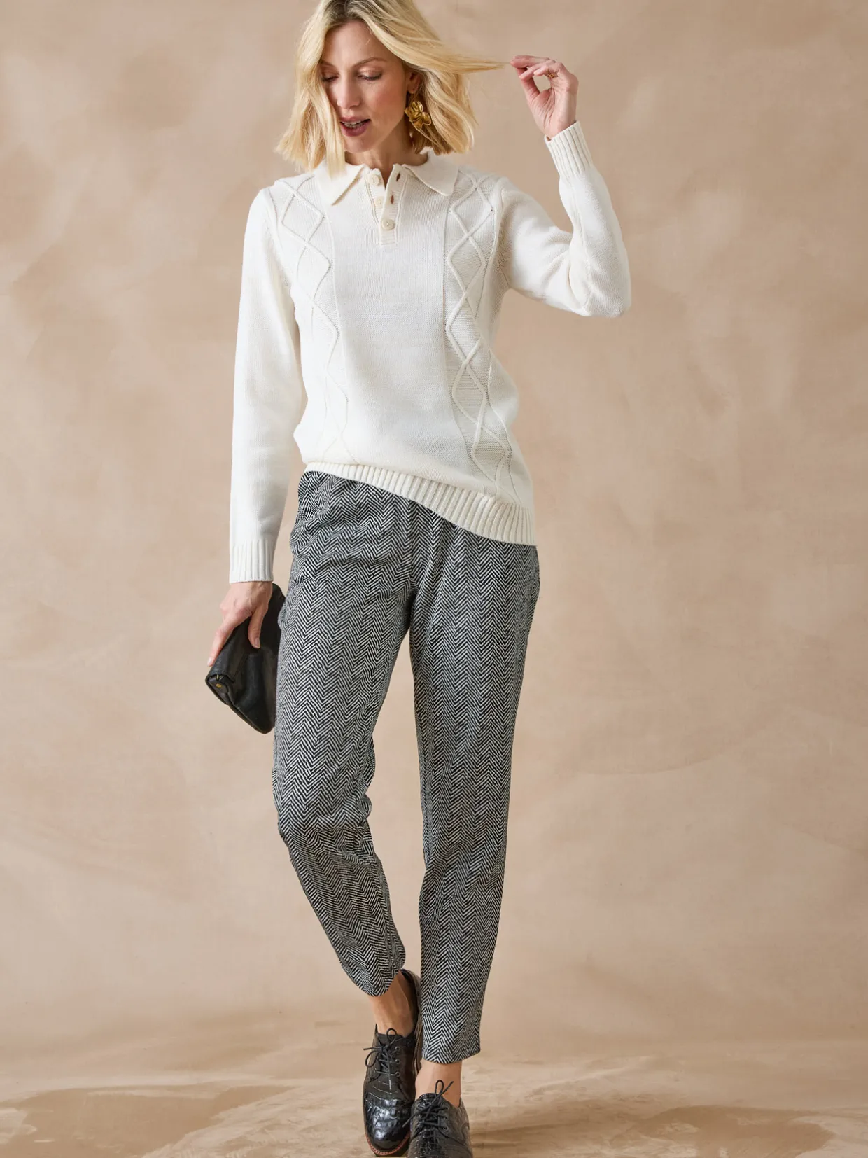 Femme Daxon Pull col polo