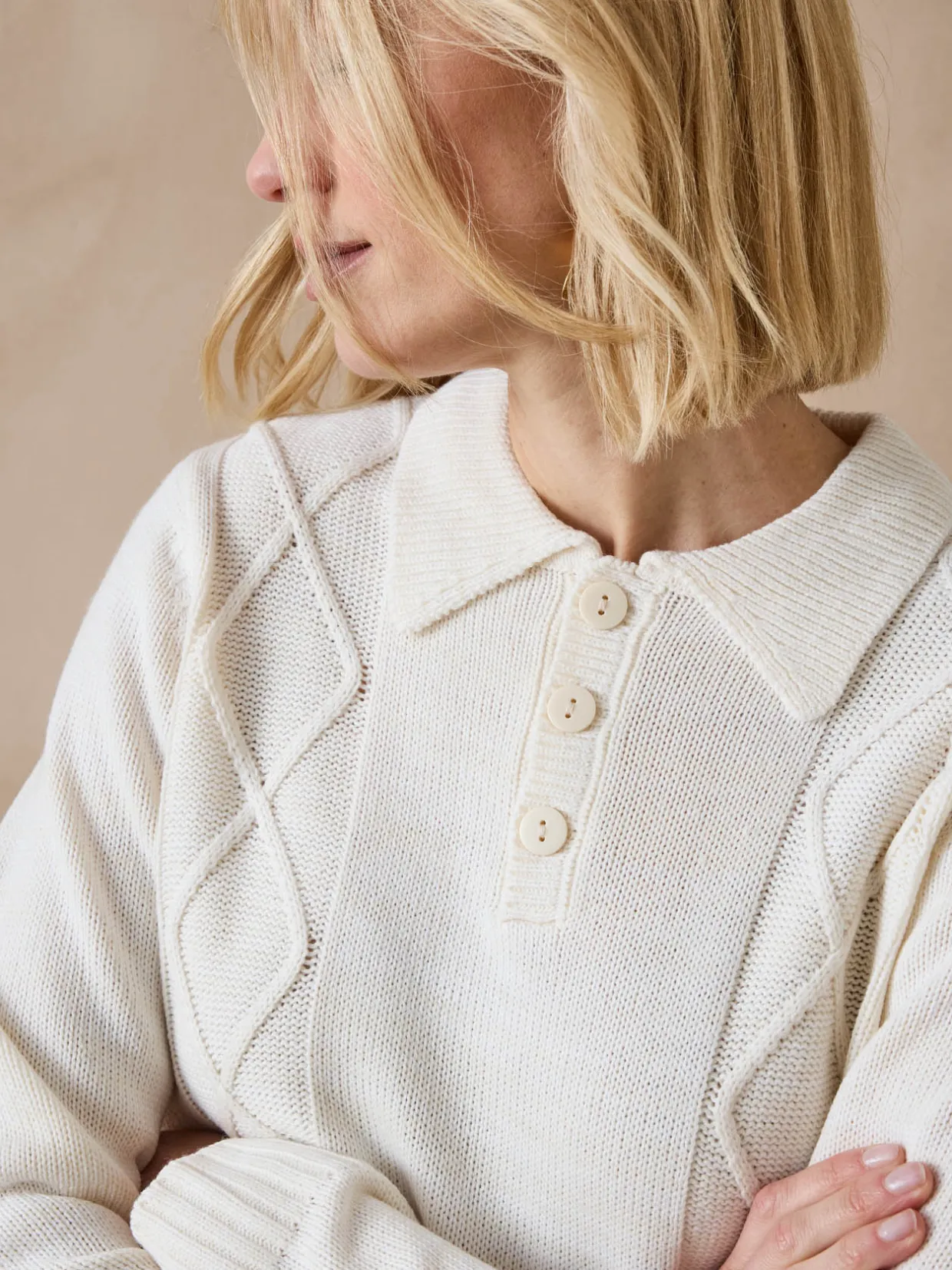 Femme Daxon Pull col polo