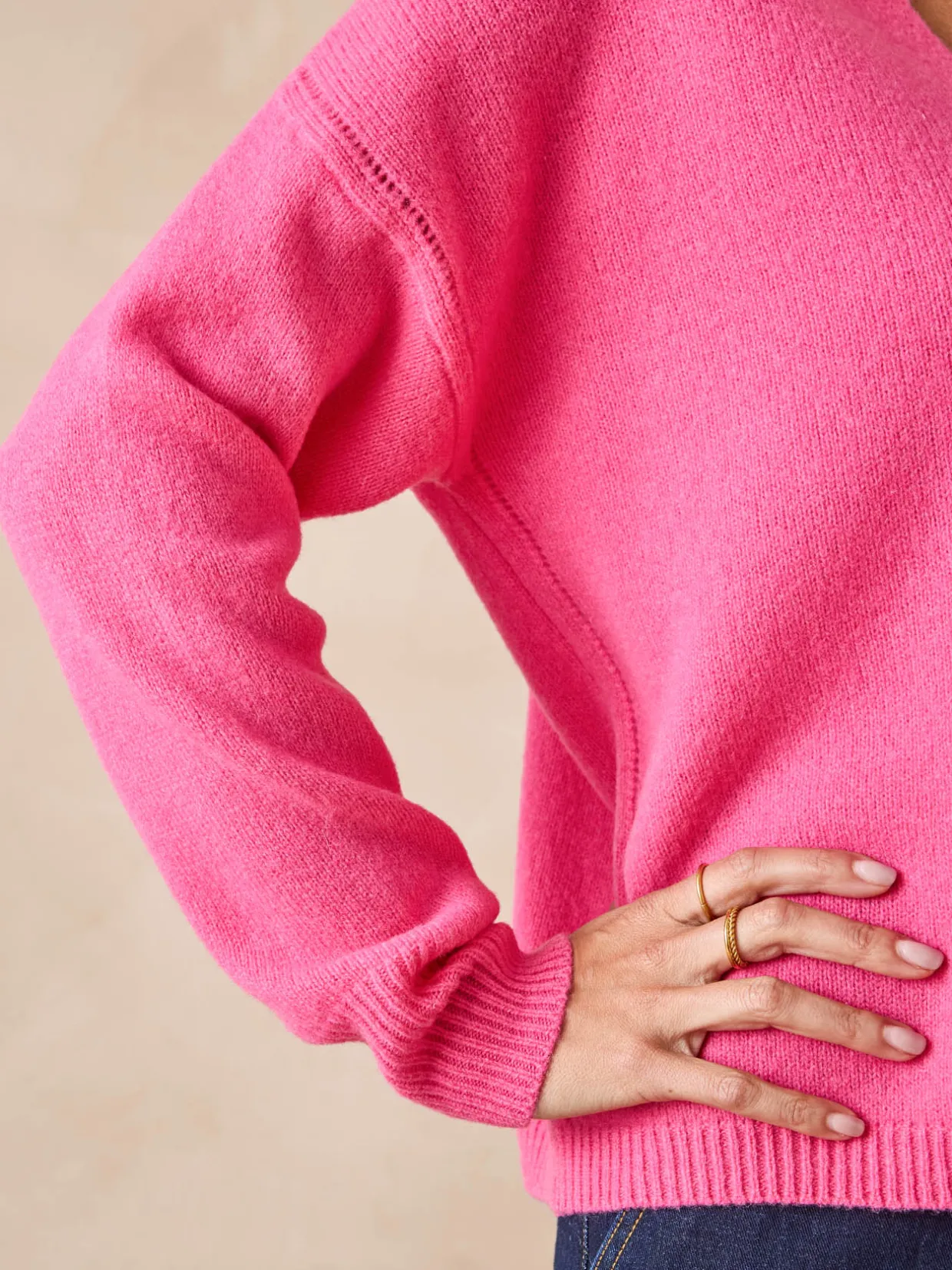 Femme Daxon Pull col polo en pure laine