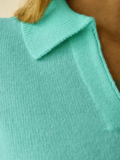 Femme Daxon Pull col polo manches courtes