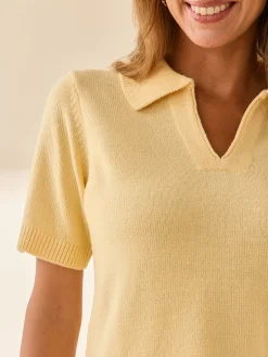 Femme Daxon Pull col polo manches courtes