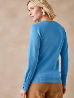 Femme Daxon Pull col rond 50% laine mérinos