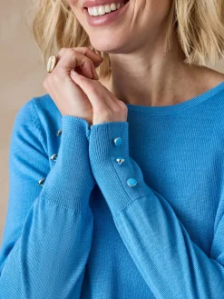 Femme Daxon Pull col rond 50% laine mérinos