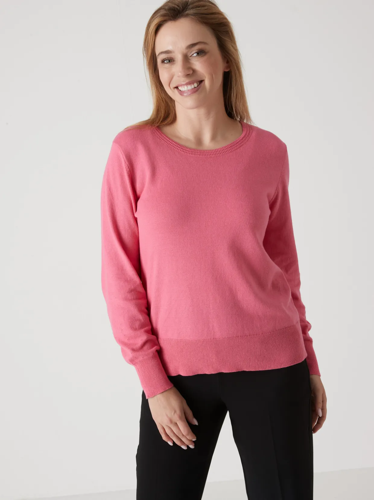 Femme Daxon Pull col rond pure laine