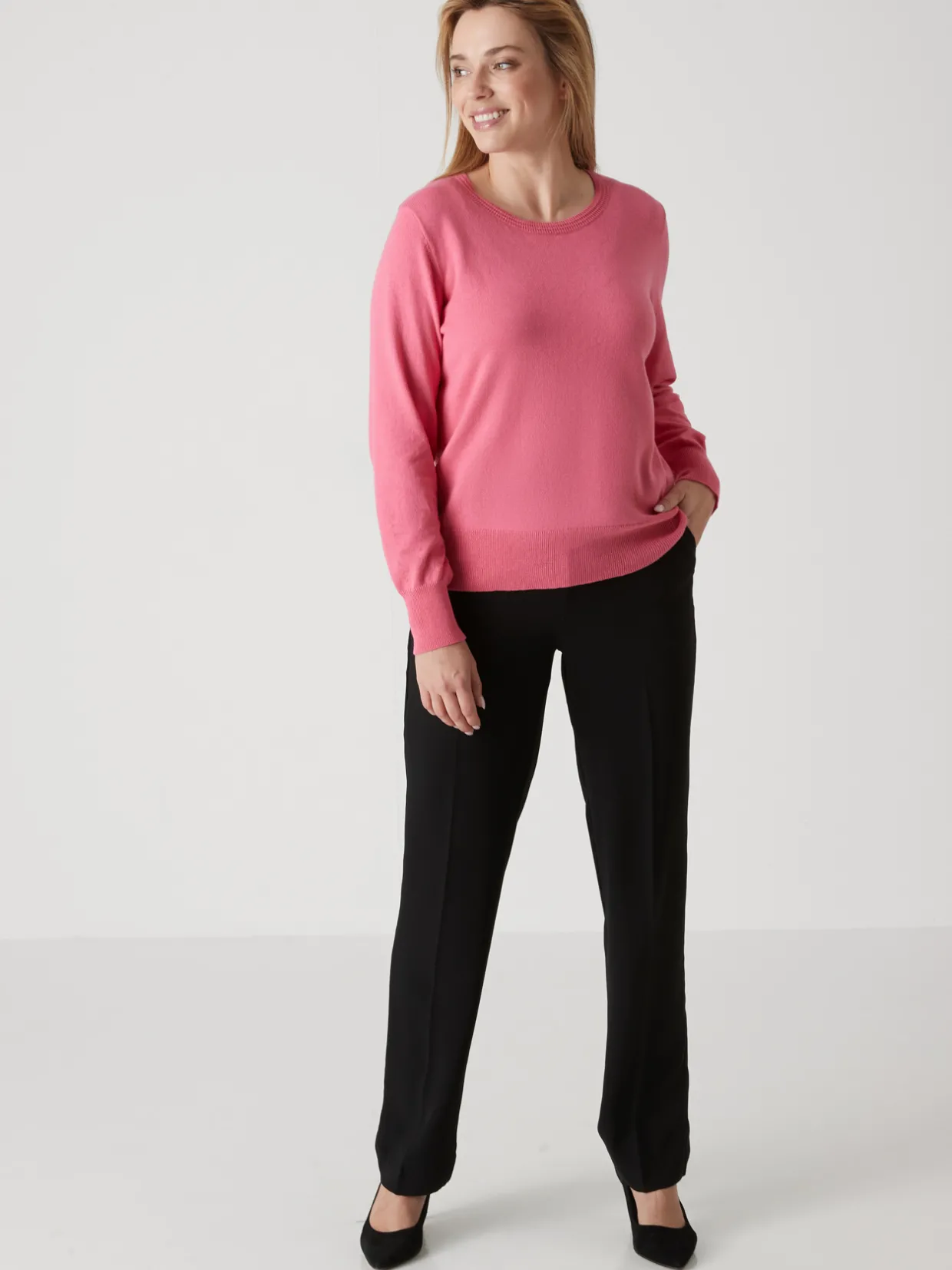 Femme Daxon Pull col rond pure laine