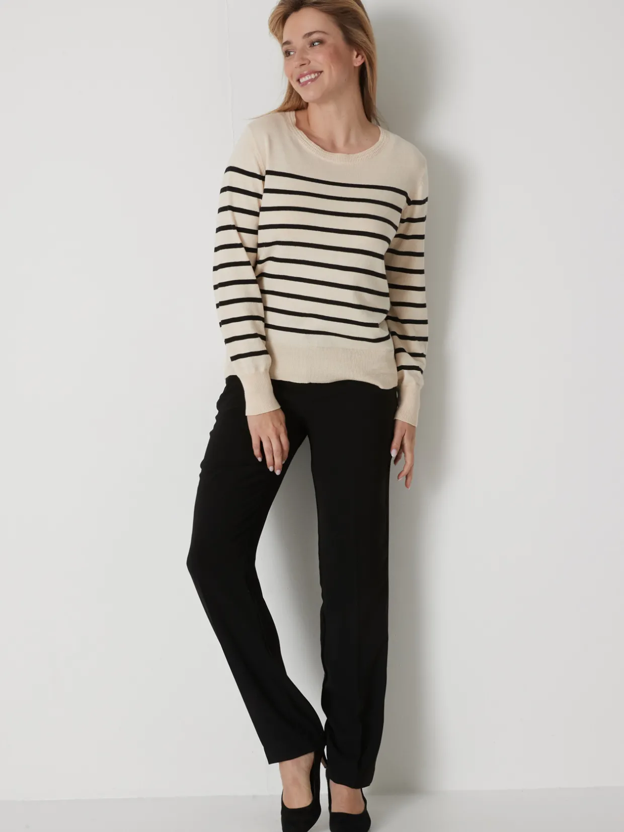 Femme Daxon Pull col rond pure laine