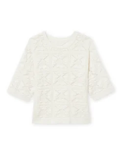 Femme Daxon Pull court façon crochet