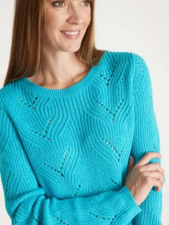 Femme Daxon Pull en côtes perlées