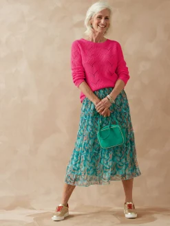 Femme Daxon Pull en côtes perlées