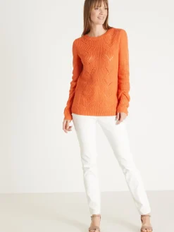 Femme Daxon Pull en côtes perlées