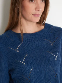 Femme Daxon Pull en côtes perlées