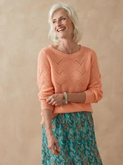 Femme Daxon Pull en côtes perlées