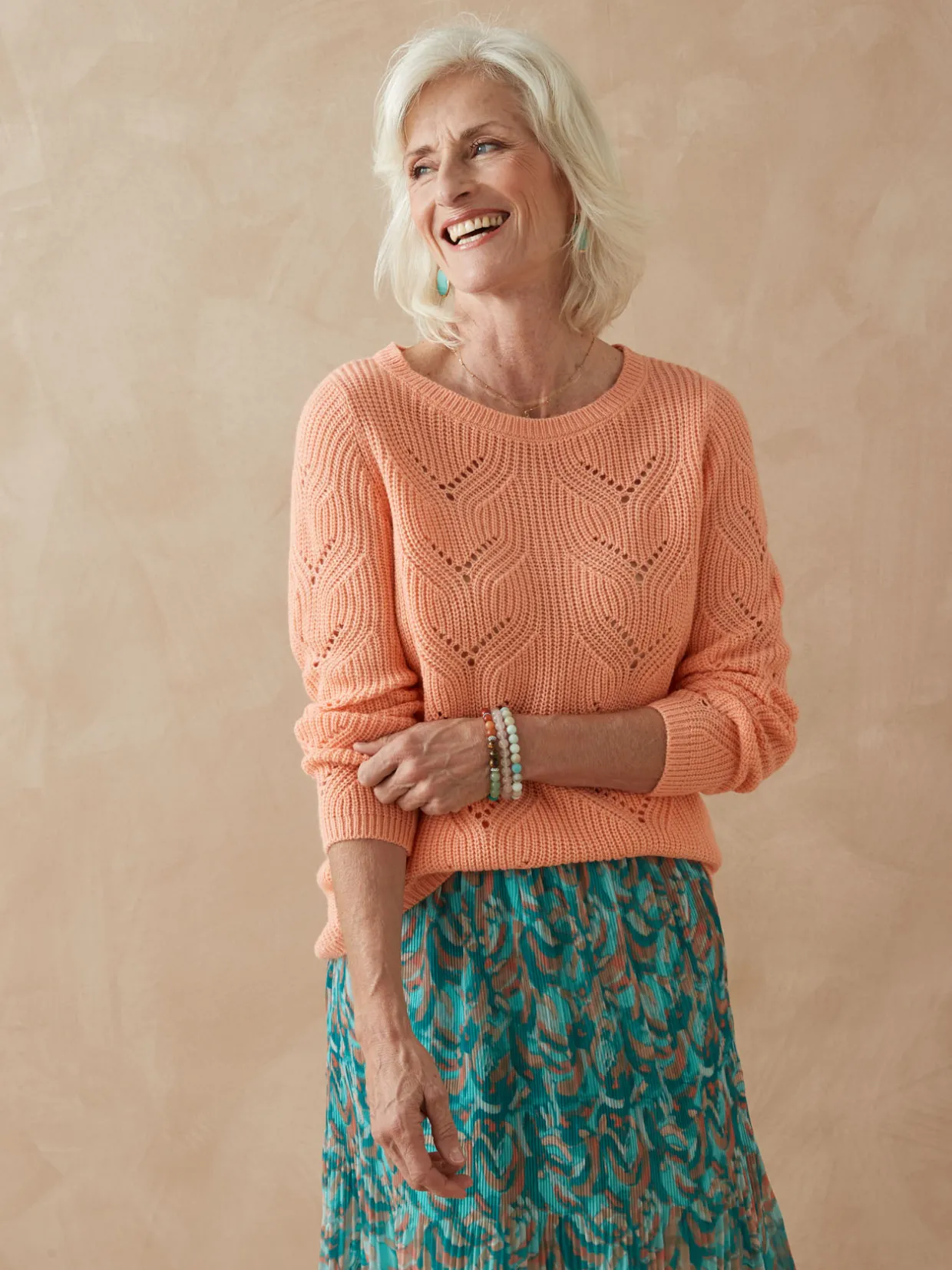 Femme Daxon Pull en côtes perlées