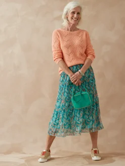 Femme Daxon Pull en côtes perlées