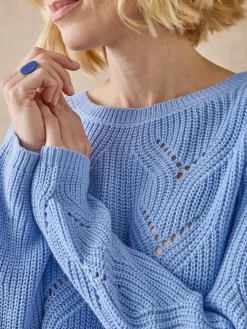 Femme Daxon Pull en côtes perlées