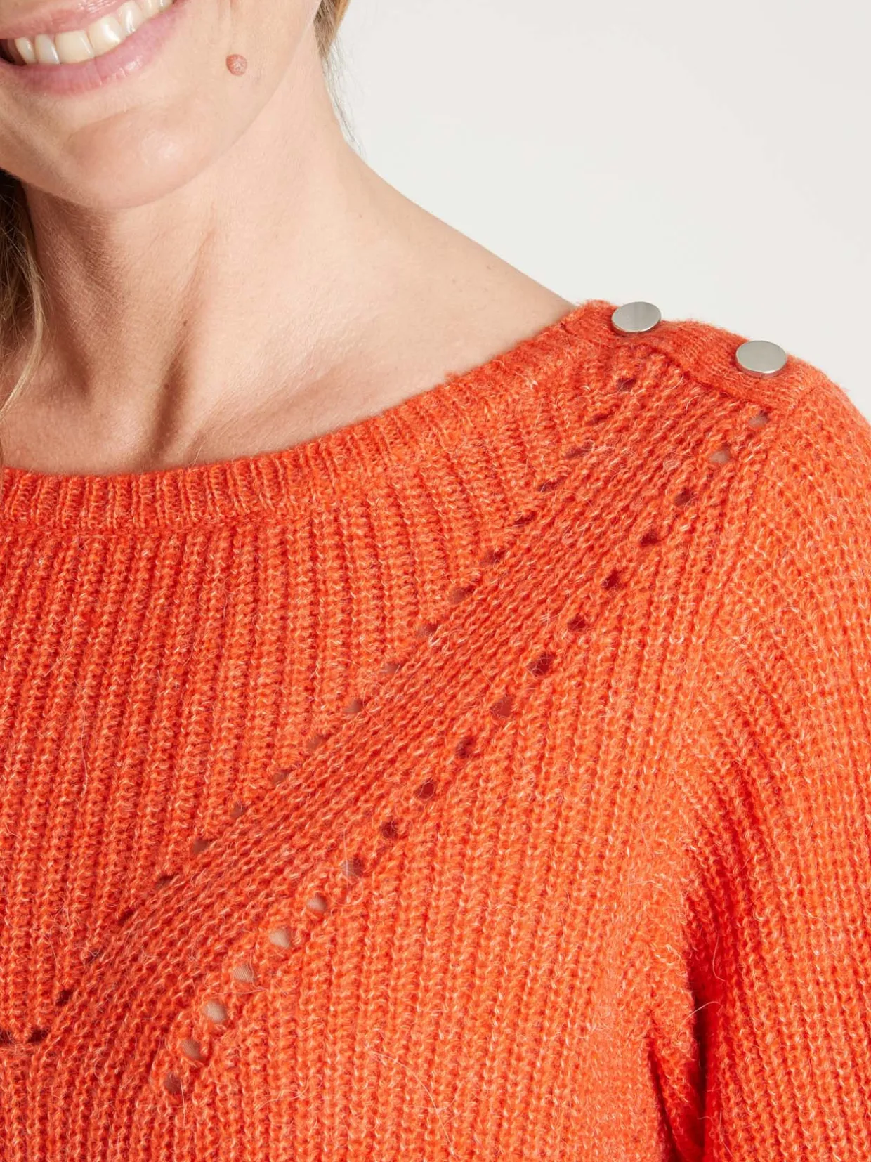 Femme Daxon Pull en côtes perlées