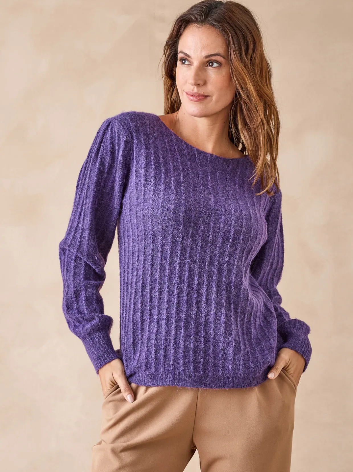 Femme Daxon Pull en maille fantaisie