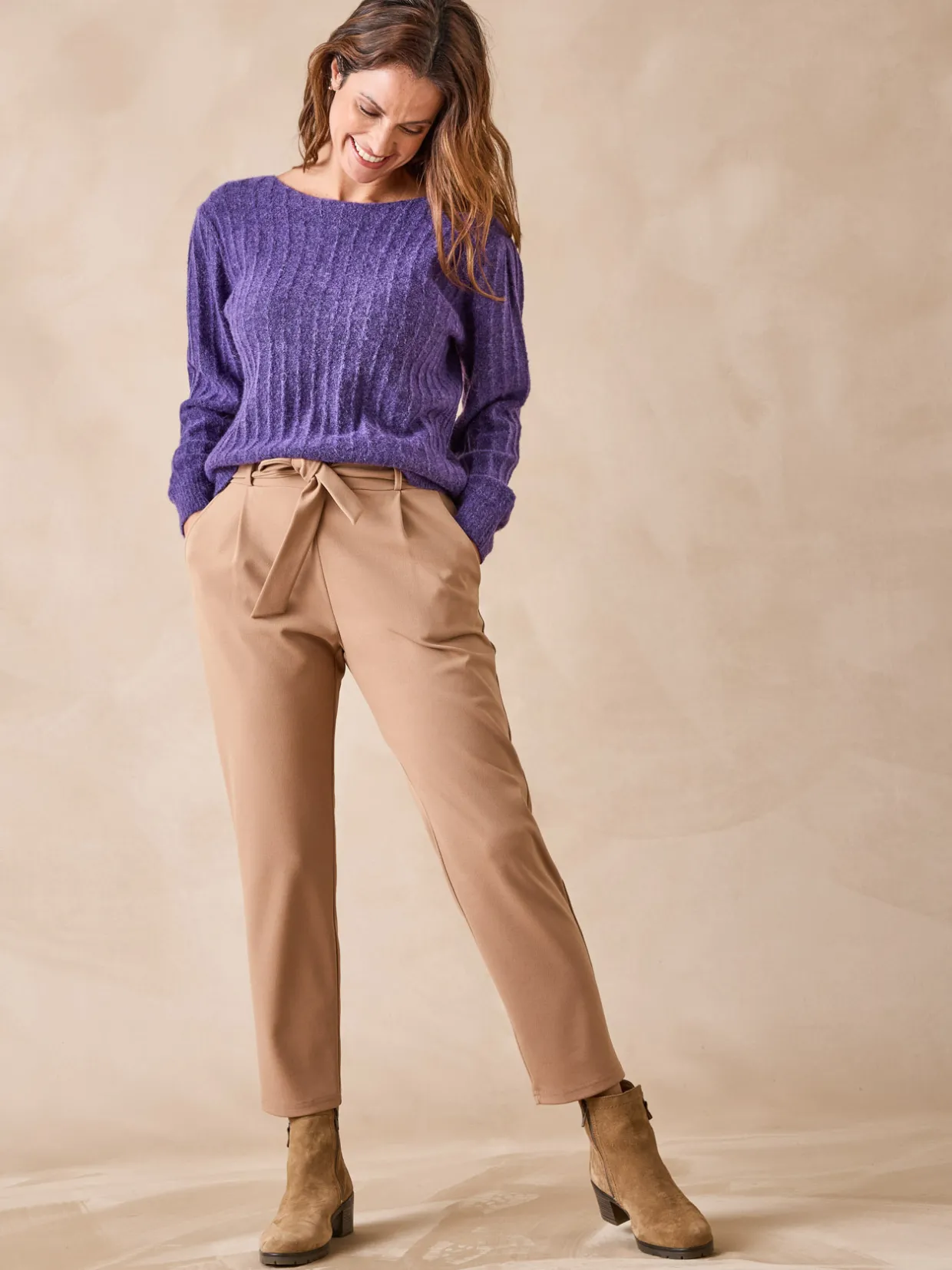 Femme Daxon Pull en maille fantaisie