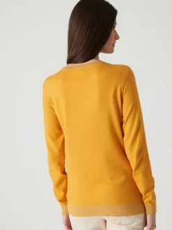 Femme Daxon Pull en maille jersey et ottoman