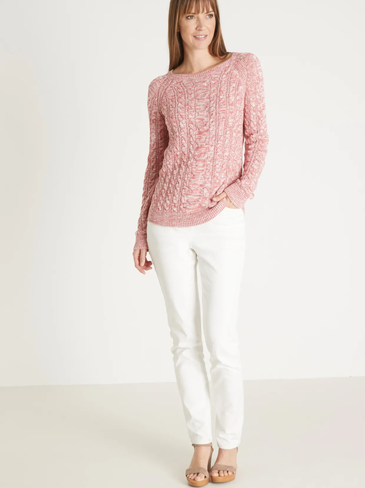 Femme Daxon Pull en maille torsadée