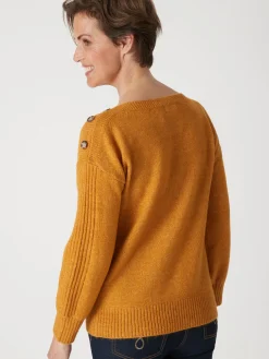 Femme Daxon Pull encolure bateau en jersey envers